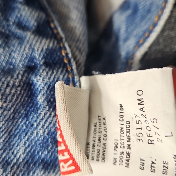 Vintage Women's Rockies Relaxed Fit Jeans 100% Cotton 27/5 L High Rise RF052AMO - Picture 13 of 16